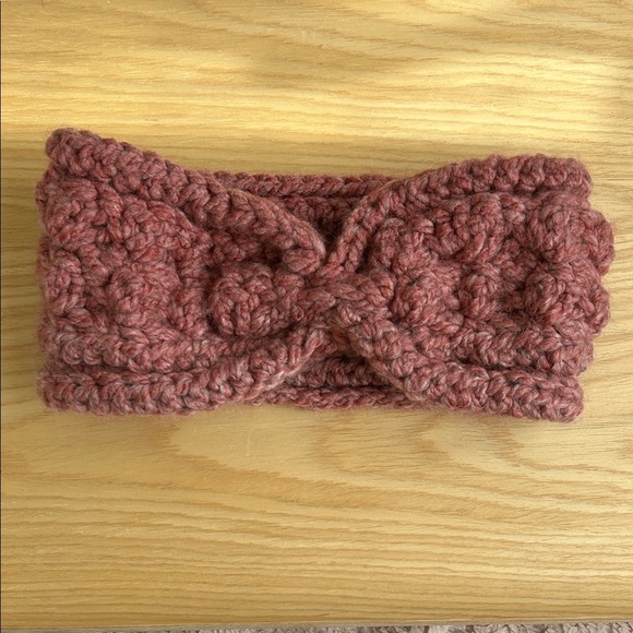 Handmade Accessories - Handcrafted Knit Headband in Antique Rose, super soft